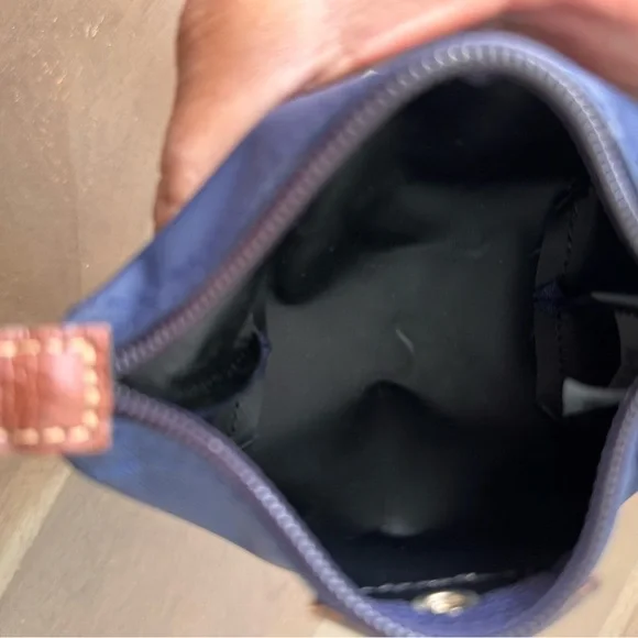 Longchamp Navy and Brown Coin Pouch - Picture 4 of 7